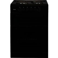 Teknix TK60TEB 60cm Twin Cavity Electric Cooker in Black